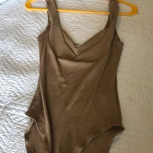 H&M tan bodysuit